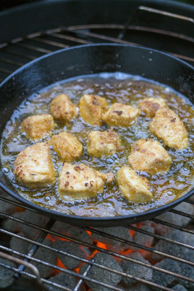 Chicken Nuggets on the Weber