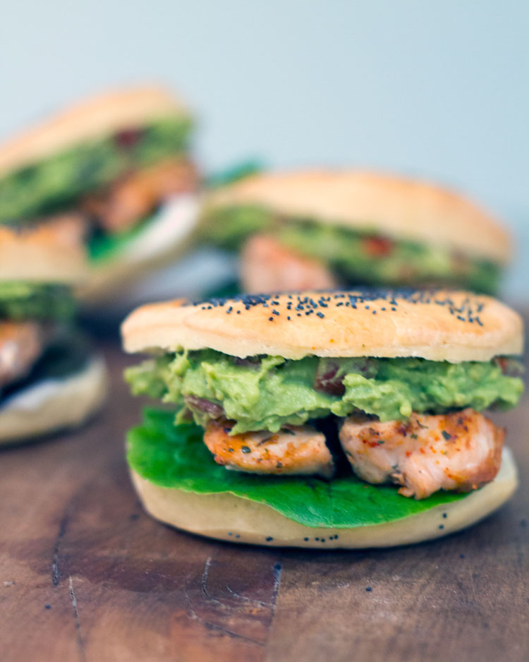 grilled chicken avocado burgers